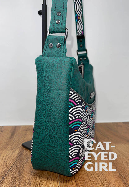 Classic Handbag PDF Sewing Pattern made by Krystal Leehy side view