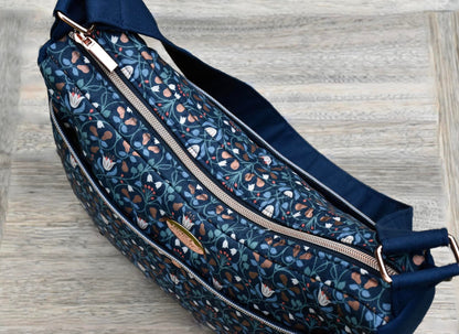 Classic Handbag PDF Sewing Pattern made by Lynne Baldwin top view