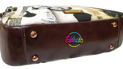 Classic Handbag PDF Sewing Pattern made by Siti Nursyuhada  bottom view