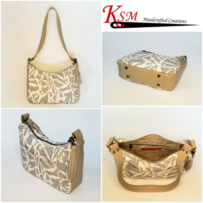 Classic Handbag PDF Sewing Pattern made by Susan McQuone