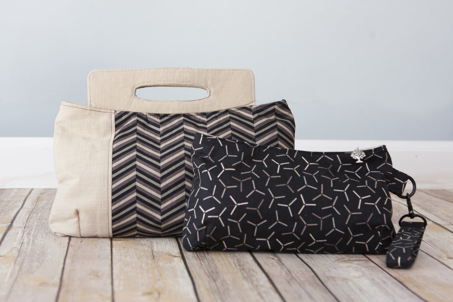  Coraline Clutch Sewing pattern  2 sizes with and without handles