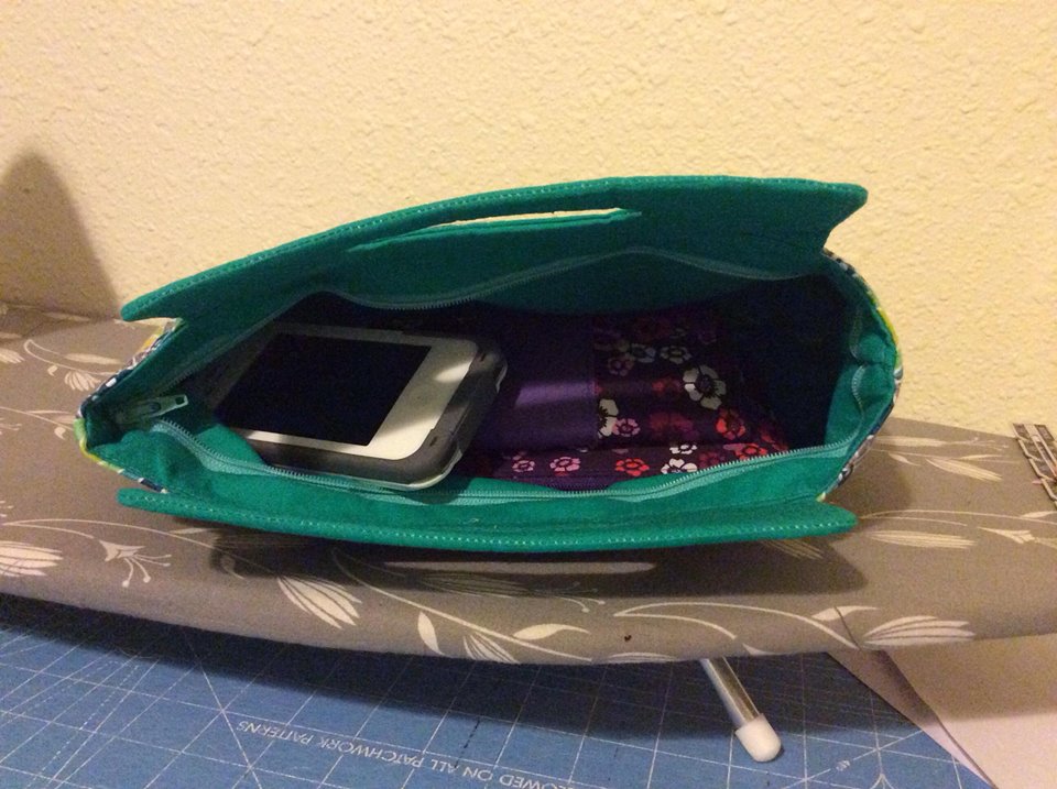  Coraline Clutch Sewing pattern  interior view
