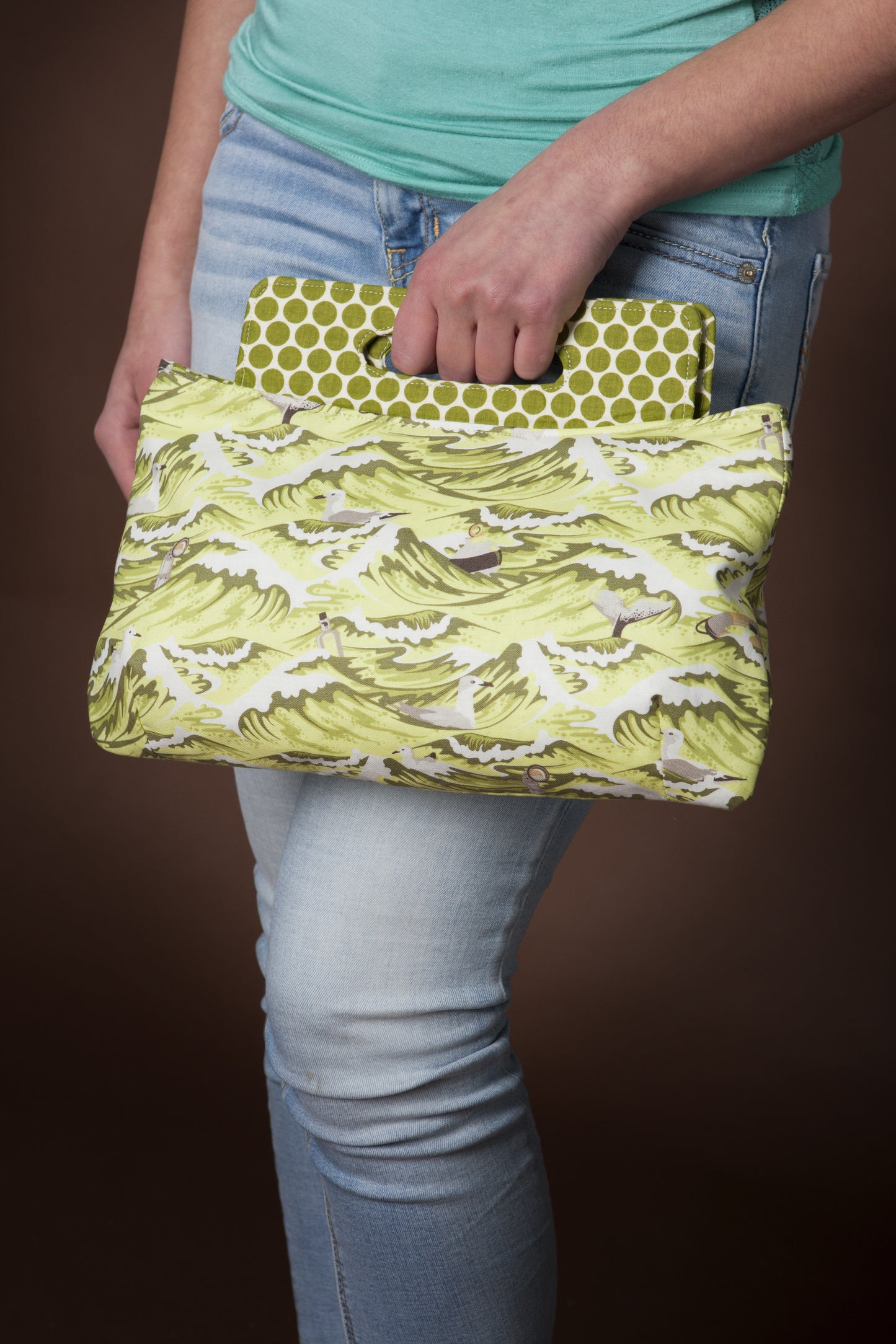 Coraline Clutch Sewing pattern  model  view