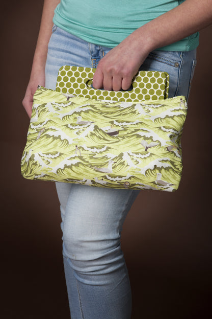  Coraline Clutch Sewing pattern  model  view