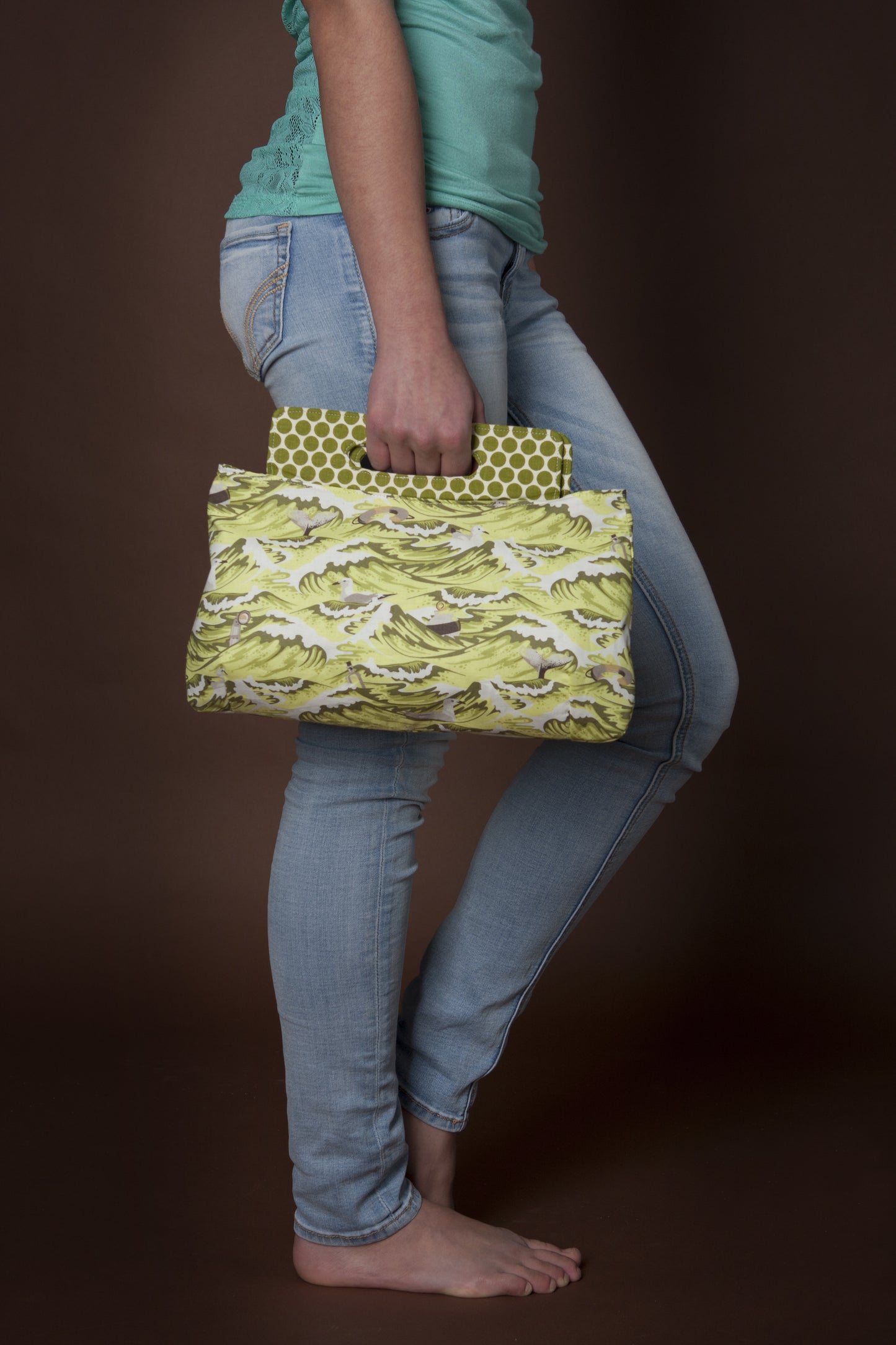  Coraline Clutch Sewing pattern  modelled