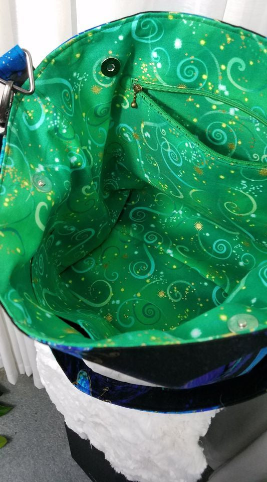 Cwtsh Bag sewing pattern for Black Lives Matter  interior view