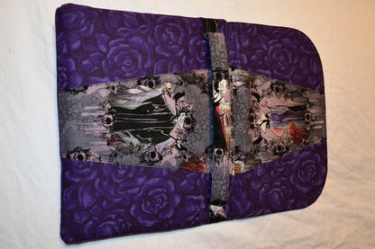 Dakota Tablet Clutch sewing pattern  Halloween fabric back view