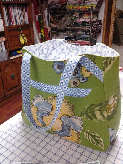Debra Krug Alice Shopper Tote Sewing pattern 