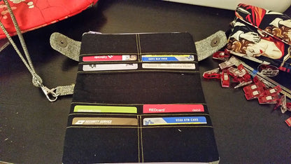  Della Wallet Clutch sewing pattern made by Deborah Luciano open view