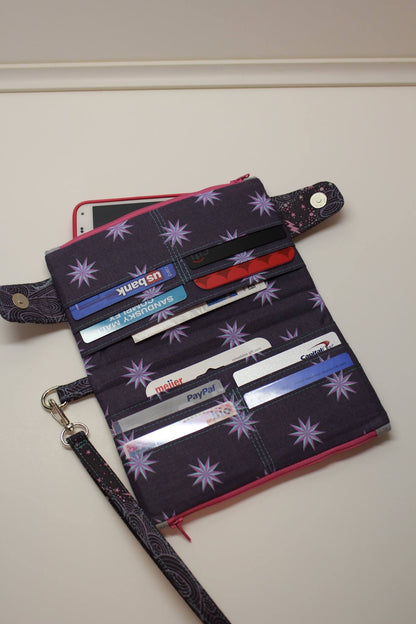  Della Wallet Clutch sewing pattern made by Jennifer Greene