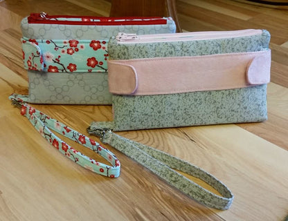  Della Wallet Clutch sewing pattern made by Justina McBride