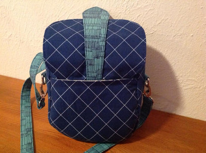 Dollie Mini Crossbody Sewing Pattern  made by Elizabeth Bolton back view