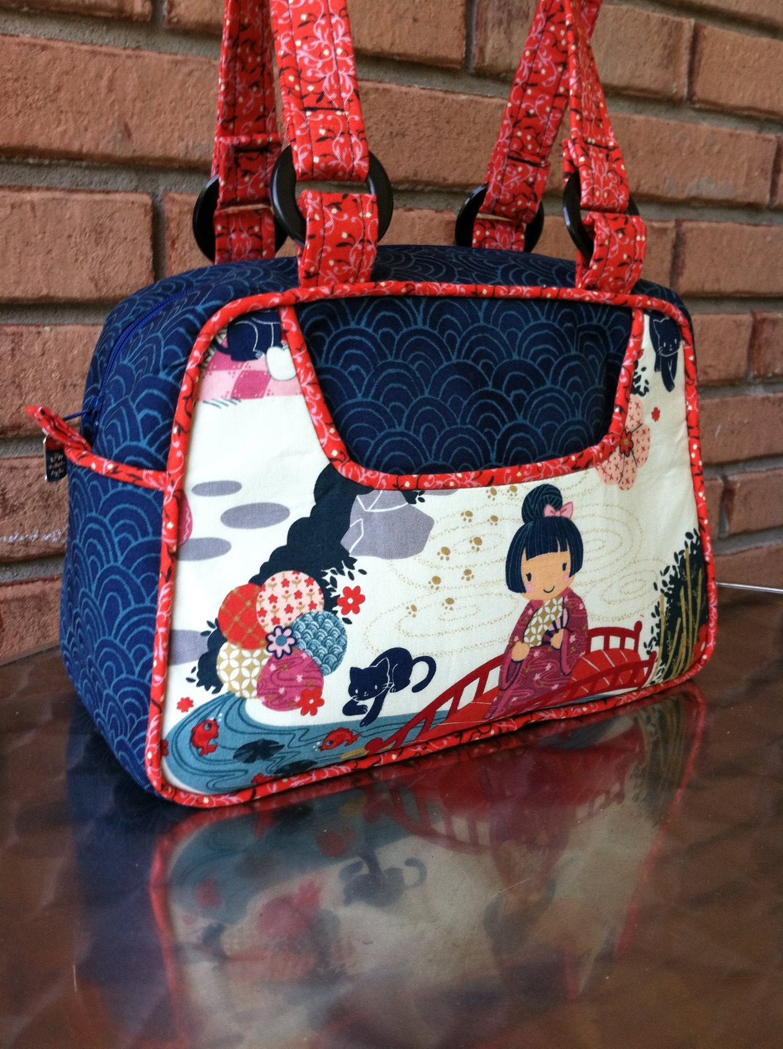 Donna Vintage Handbag sewing pattern  made by Sandra Butler Sawyer