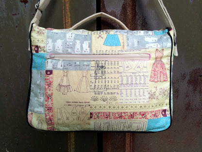  Dorian Messenger bag sewing pattern  dressmakers fabric