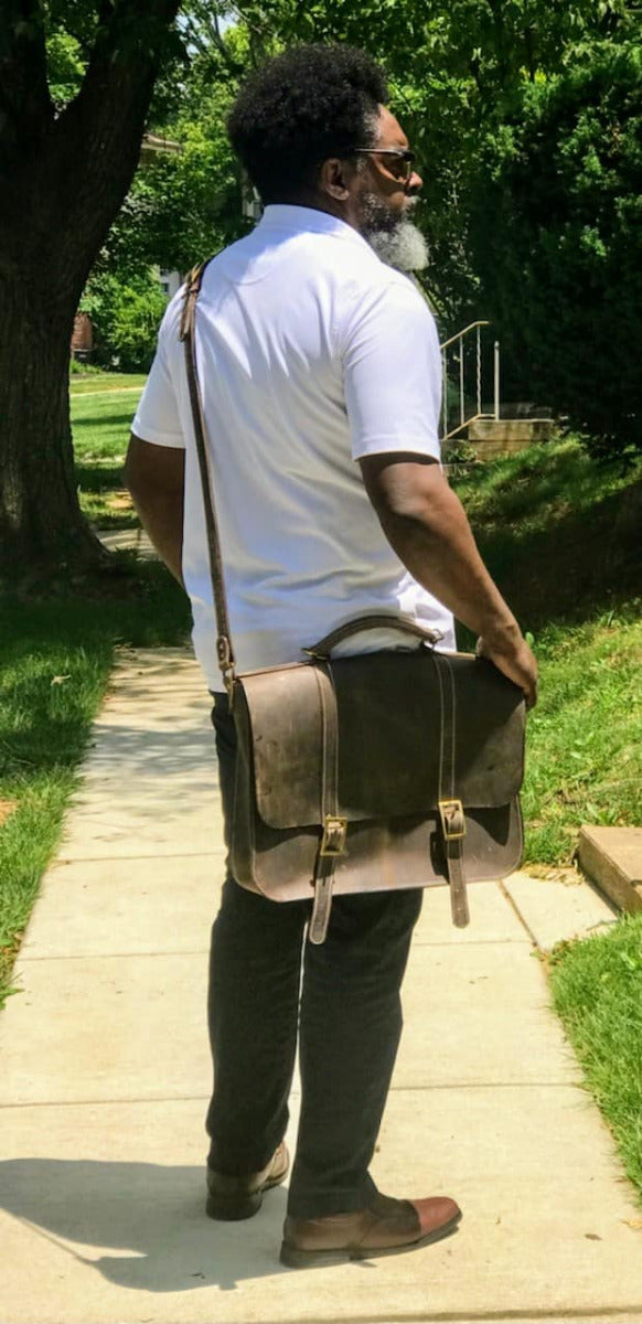  Dorian Messenger bag sewing pattern  made by Alcala Mabry Novas