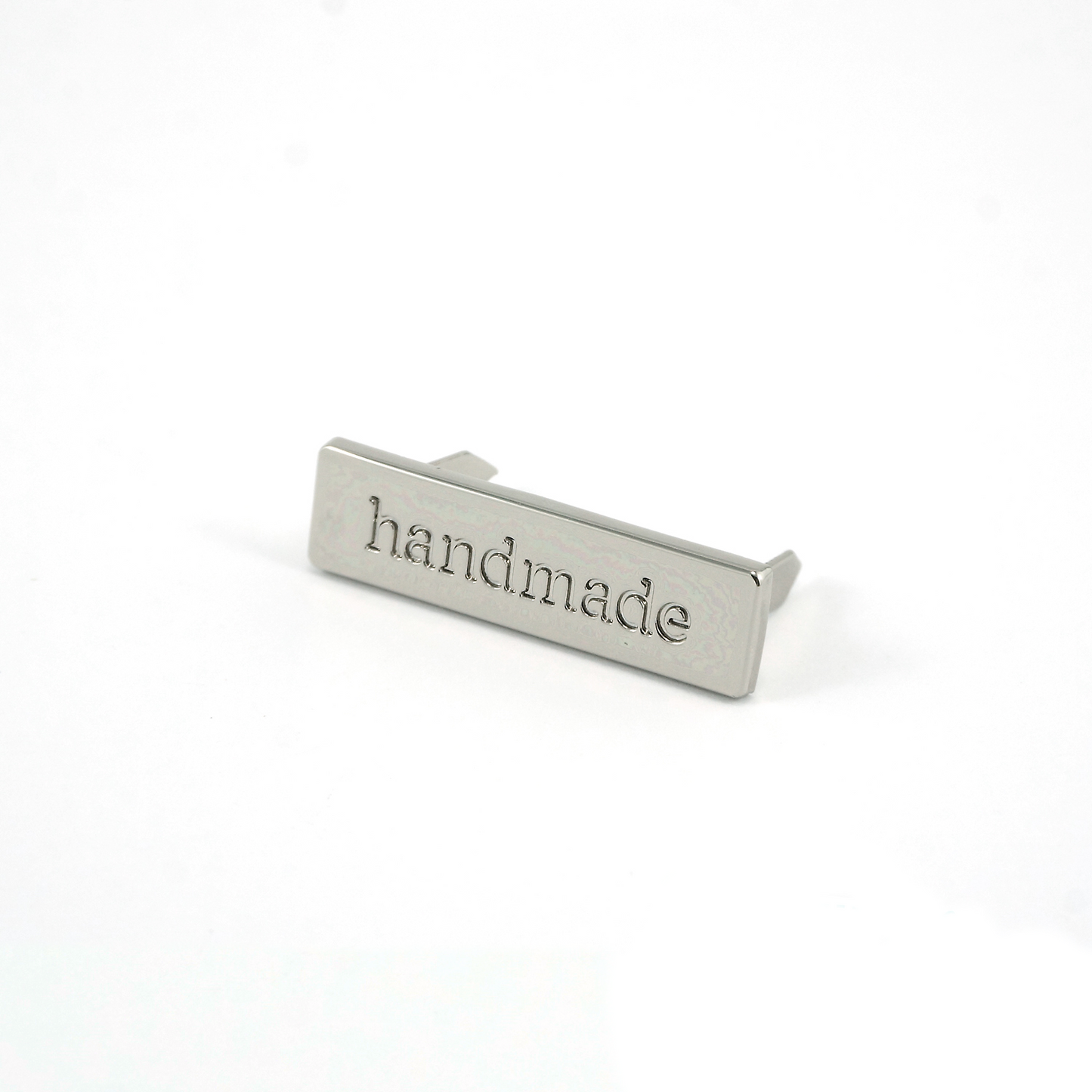 Metal bag label - handmade (Nickel, Copper)
