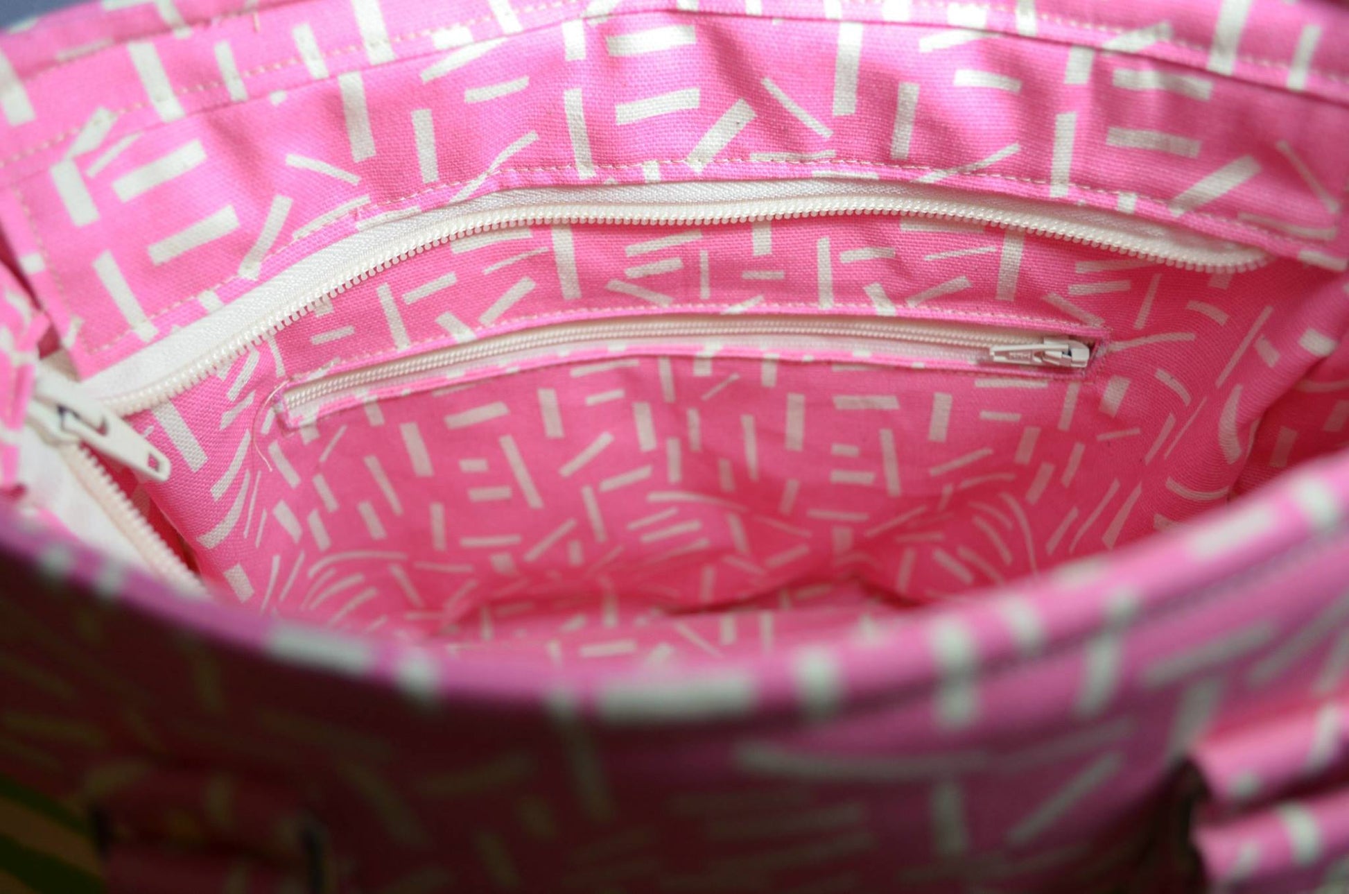 Evelyn Handbag & Market Tote Sewing Pattern interior view