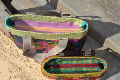 Evelyn Handbag & Market Tote Sewing Pattern made by Crystal Chadwick 2 sizes