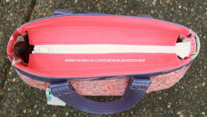 Evelyn Handbag & Market Tote Sewing Pattern made by Erin Morris top view