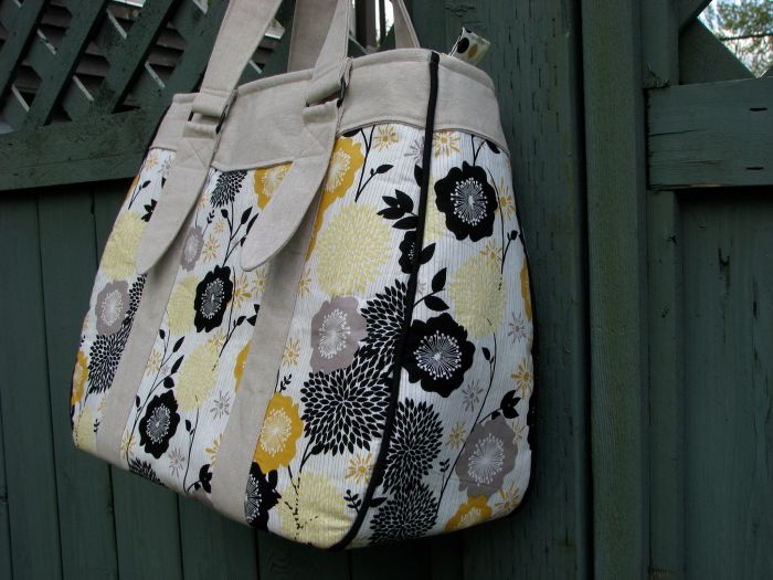 Evelyn Handbag & Market Tote Sewing Pattern side view
