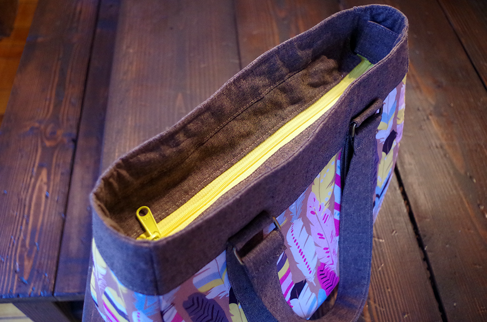 Evelyn Handbag & Market Tote Sewing Pattern zip view