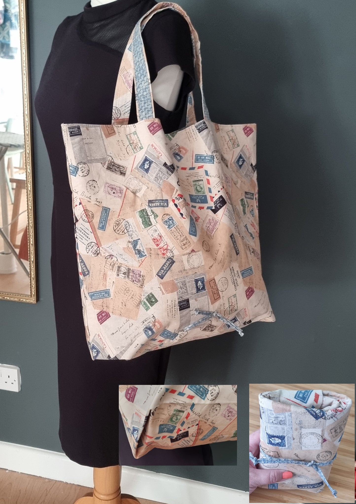 Fold Up Tote - Mini Market Makes PDF Sewing Pattern