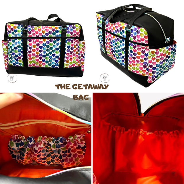 Getaway Bag Paper Sewing Pattern  made by Gladys Tan