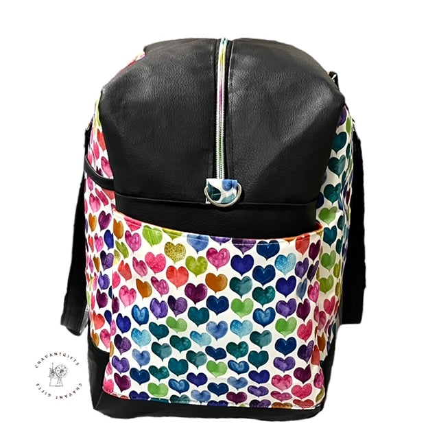 Getaway Bag Paper Sewing Pattern  made by Gladys Tan end view