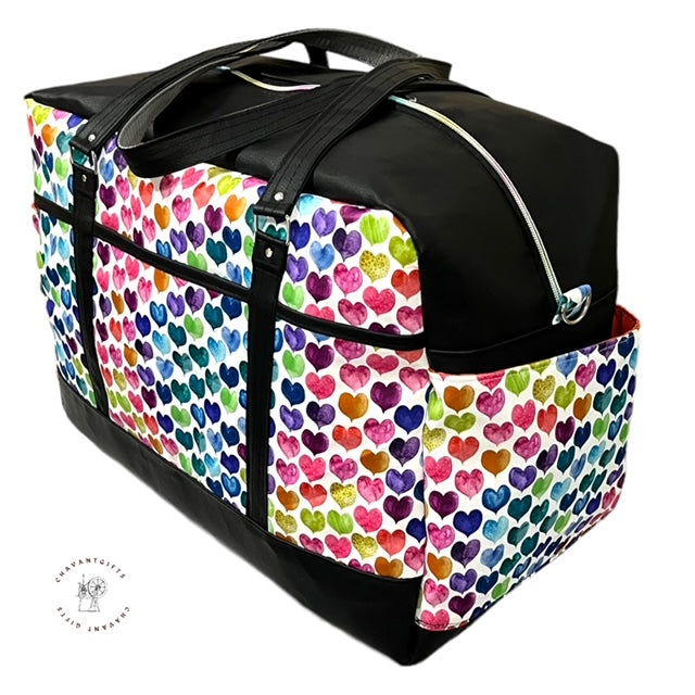 Getaway Bag Paper Sewing Pattern  made by Gladys Tan side view