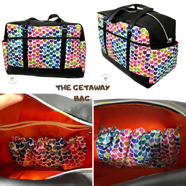 Getaway Bag Paper Sewing Pattern  made by Gladys Tan various views