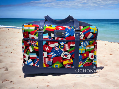 Getaway Bag Paper Sewing Pattern  made by Jayne Ng beach background