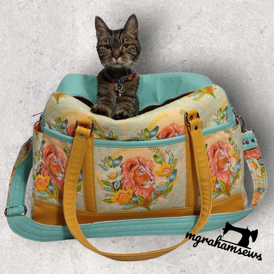 Getaway Bag Paper Sewing Pattern  made by MIchelle Graham