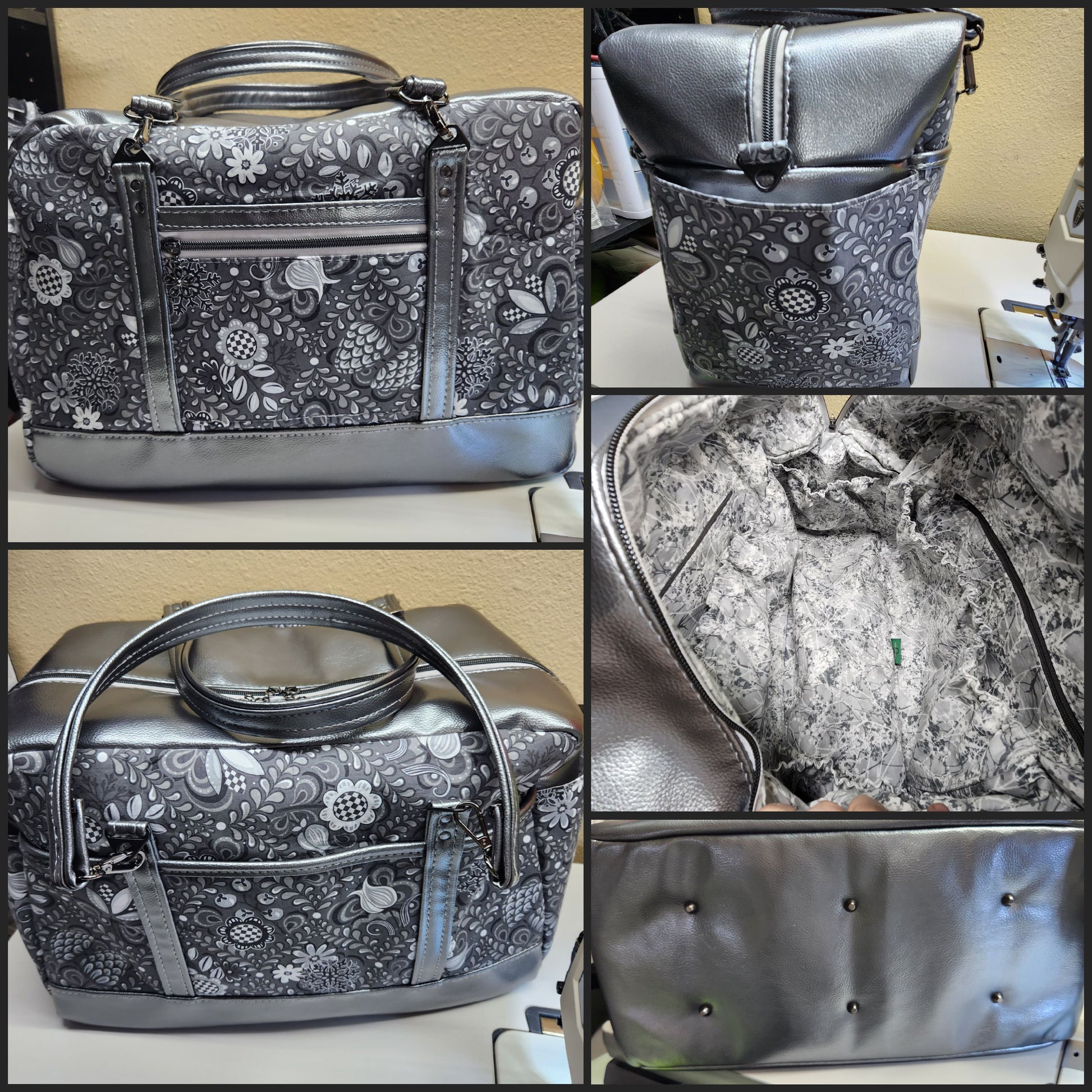 Getaway Bag Paper Sewing Pattern  made by Melissa Spake 