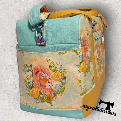 Getaway Bag Paper Sewing Pattern  made by Michelle Graham end