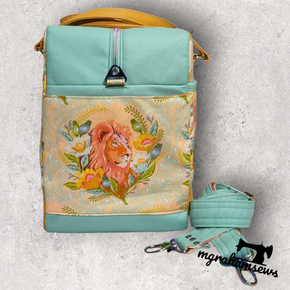 Getaway Bag Paper Sewing Pattern  made by Michelle Graham end view