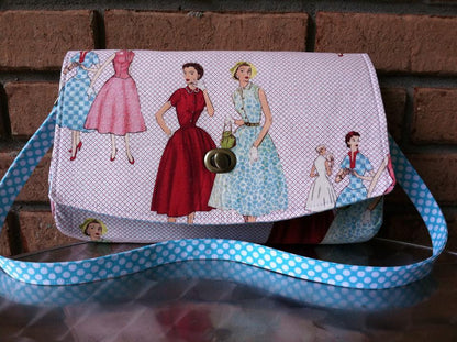 Glenda Convertible Clutch sewing pattern  ladies fabric