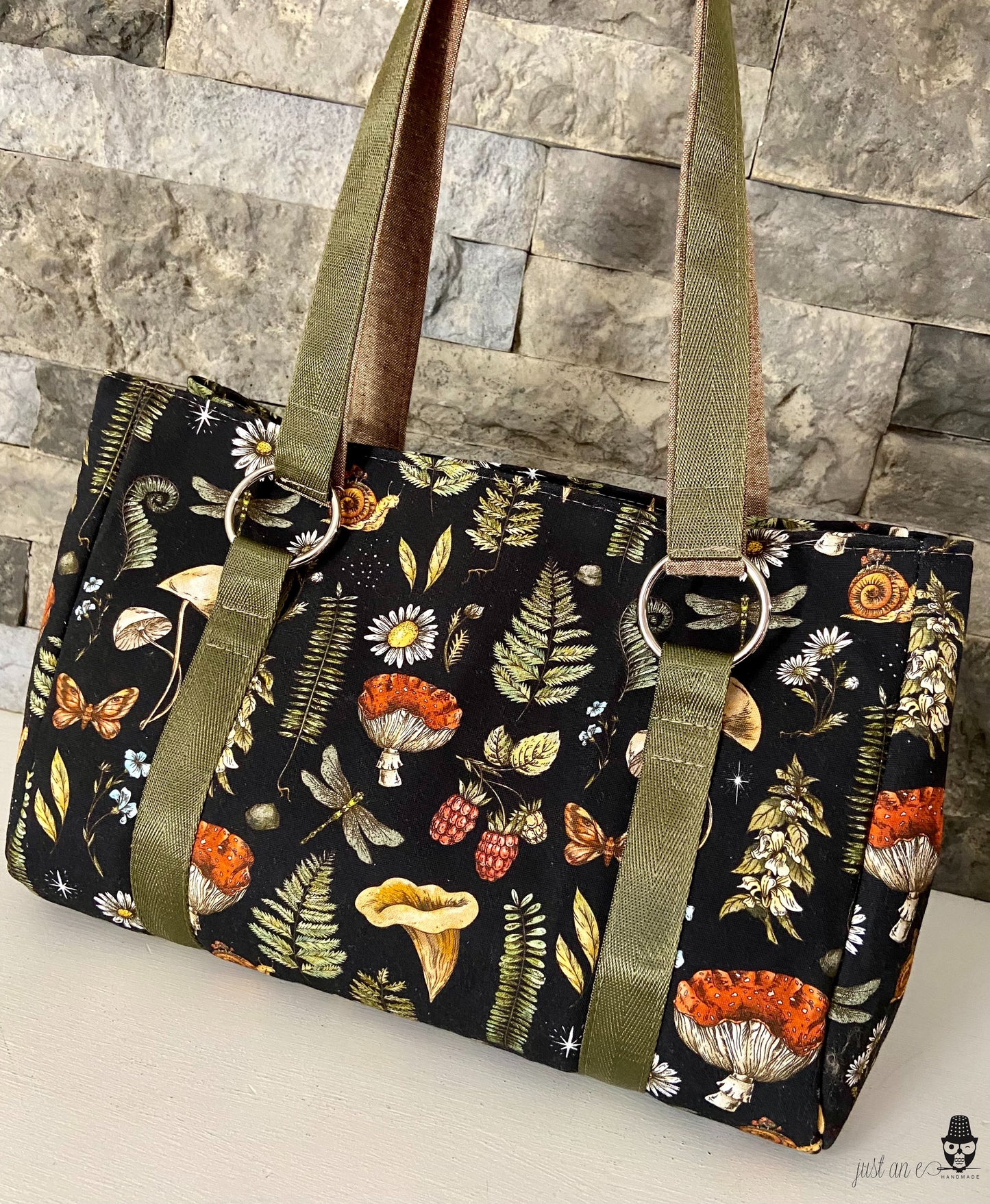 Happy Handbag PDF Sewing Pattern made by Abbe Coury side view