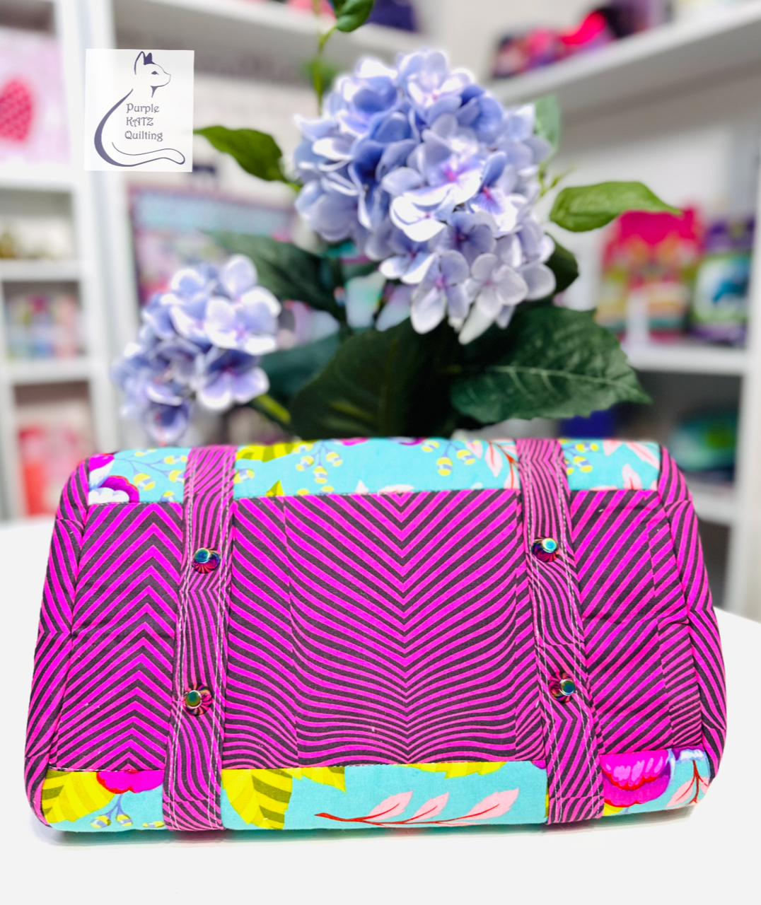 Happy Handbag PDF Sewing Pattern made by Purple Katz Quilting bottom view