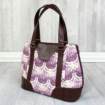 Harriet Expandable Tote Sewing Pattern  Cover image front view
