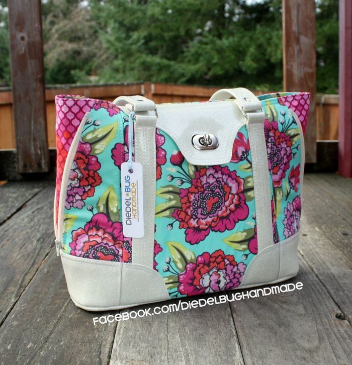 Harriet Expandable Tote Sewing Pattern  handmade by Diedel Bug Handmade