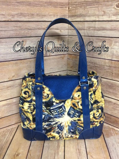 Harriet Expandable Tote Sewing Pattern  made by Cheryls quilts and crafts