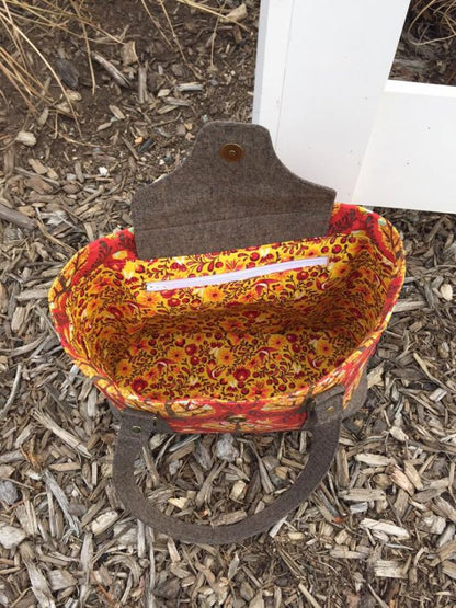 Harriet Expandable Tote Sewing Pattern  made by Cortney Bush