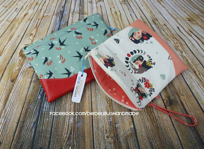 Heidi Foldover Clutch & Wristlet Sewing Pattern  made by Erin Morris 2 fabric 