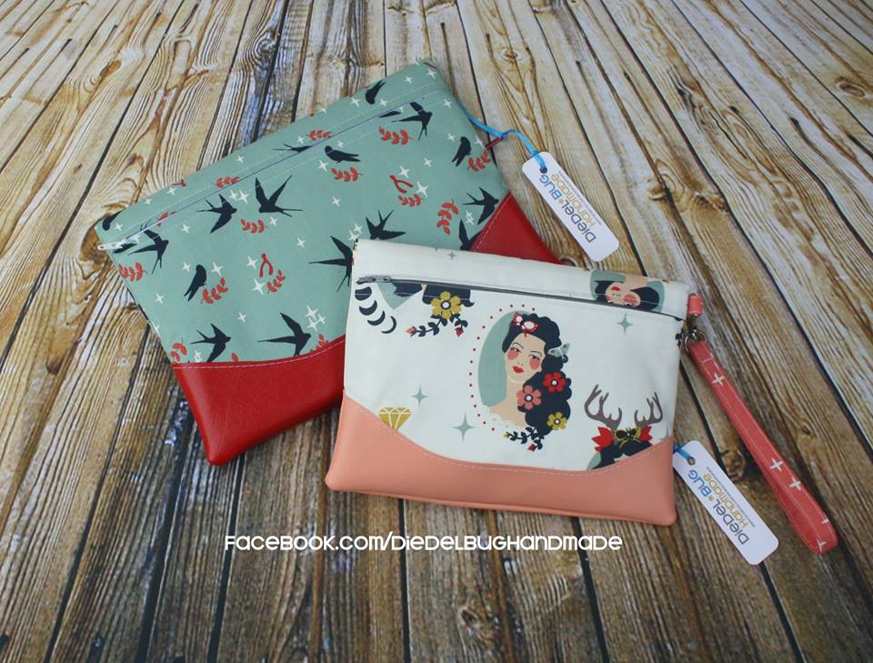 Heidi Foldover Clutch & Wristlet Sewing Pattern  made by Erin Morris Diedel Bug Handmade 