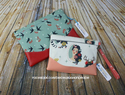 Heidi Foldover Clutch & Wristlet Sewing Pattern  made by Erin Morris Diedel Bug Handmade 