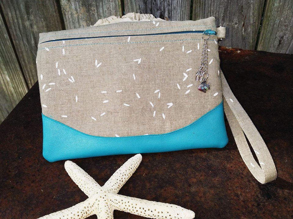 Heidi Foldover Clutch & Wristlet Sewing Pattern  made by Trish Hanson