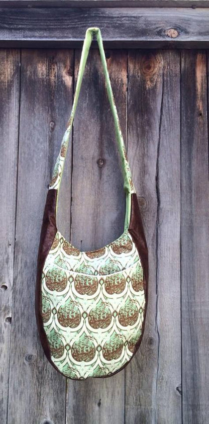 India Hobo Bag sewing pattern front view