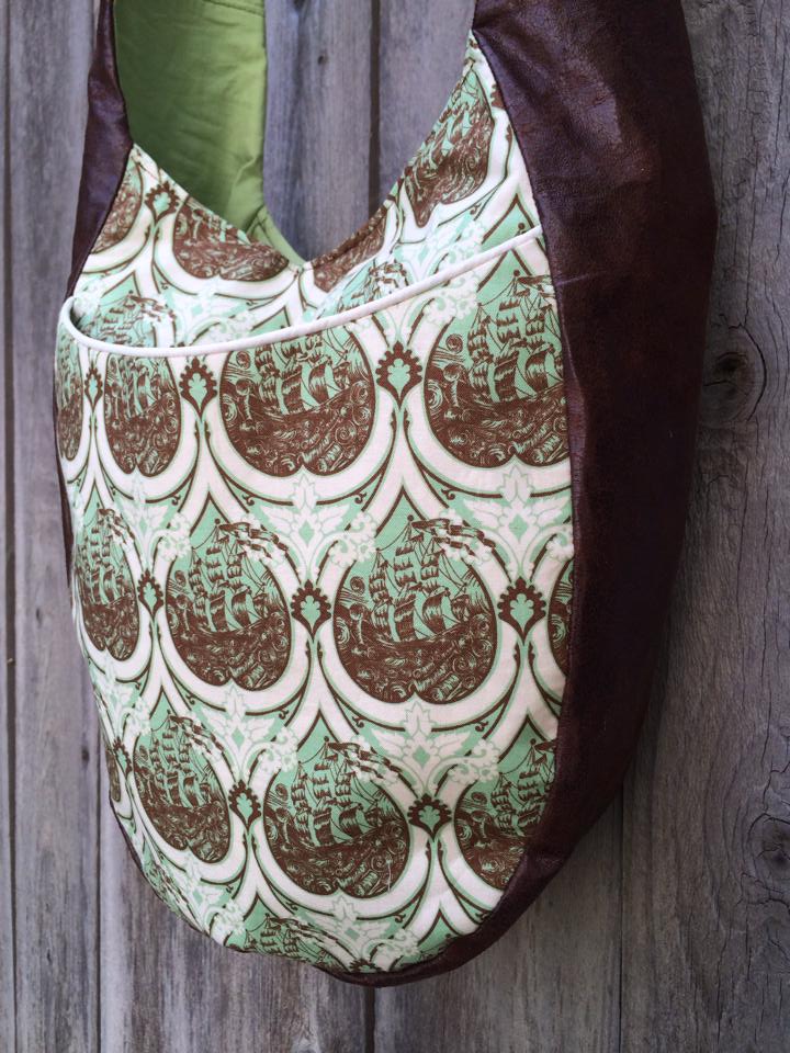 India Hobo Bag sewing pattern ships