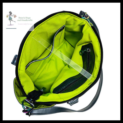 Inside of the Annette, made by Brandy from Bean's Bags & Handicrafts