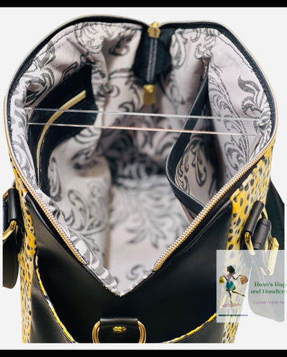 Inside of the Annette, made by Brandy from Bean's Bags & Handicrafts